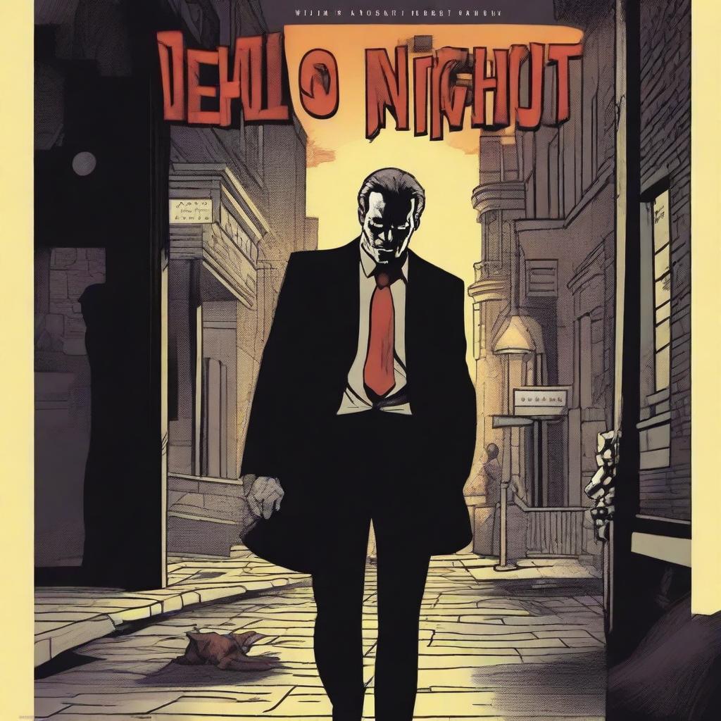 Create a graphic novel cover titled 'DEVILS NIGHT OUT'