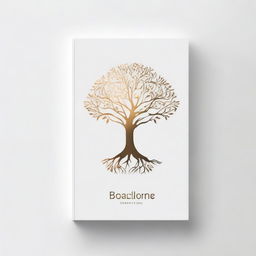 A simple book cover with a foil outline of a tree or a path, symbolizing growth and progress