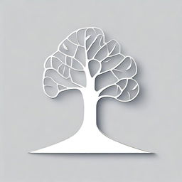 A simple background with a drawing of a foil outline of a tree or a path, symbolizing growth and progress