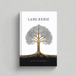 A simple book cover with a foil outline of a tree or a path, symbolizing growth and progress