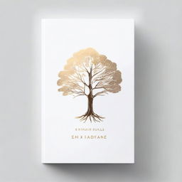 A simple book cover with a foil outline of a tree or a path, symbolizing growth and progress