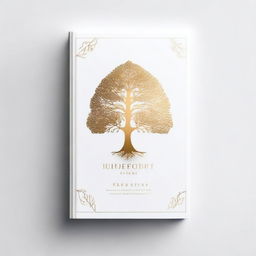 A simple book cover with a foil outline of a tree or a path, symbolizing growth and progress