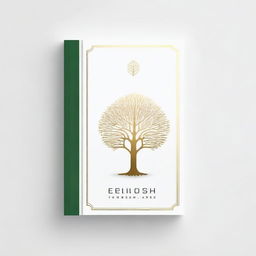 A simple book cover with a foil outline of a tree or a path, symbolizing growth and progress