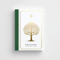 A simple book cover with a foil outline of a tree or a path, symbolizing growth and progress