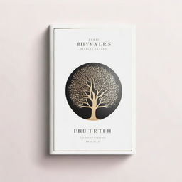 A simple book cover with a foil outline of a tree or a path, symbolizing growth and progress