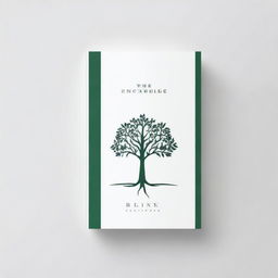 A simple book cover with a foil outline of a tree or a path, symbolizing growth and progress