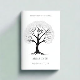 A simple book cover with a foil outline of a tree or a path, symbolizing growth and progress