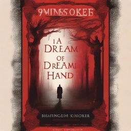 Create a book cover for 'A Dream of Red Hands' by Bram Stoker, originally published in 1894