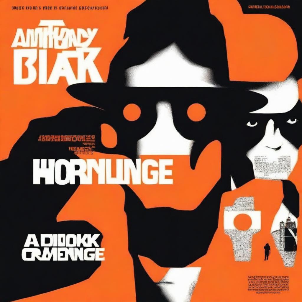 Create a book cover for 'A Clockwork Orange' by Anthony Burgess, originally published in 1962