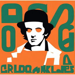 Create a book cover for 'A Clockwork Orange' by Anthony Burgess, originally published in 1962