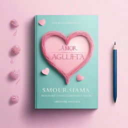 Create a book cover for a psychological romance novel titled 'Amor na Ponta da Agulha'