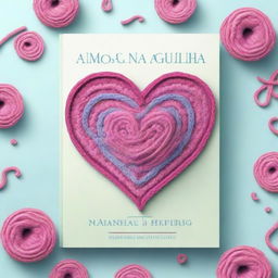 Create a book cover for a psychological romance novel titled 'Amor na Ponta da Agulha'