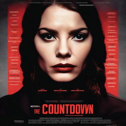 Create a thriller movie poster for 'The Countdown