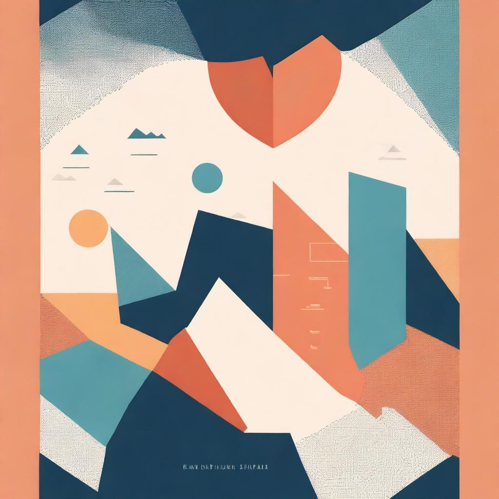 A young adult book cover featuring a geometric graphic design to symbolize a college graduate's journey to independence after being dumped by her boyfriend