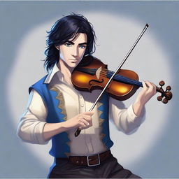 Create an image of a Dungeons & Dragons human bard