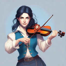 Create an image of a Dungeons & Dragons human bard