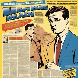 Create a movie poster for 'From Page to Reality' set in the 1940s Golden Age of Comics