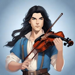 Create an image of a Dungeons & Dragons human bard