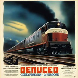 A movie poster for a film titled 'Derailed'