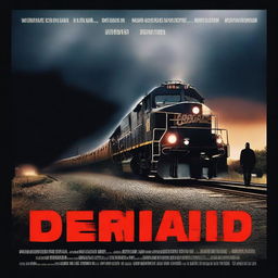 A movie poster for a film titled 'Derailed'