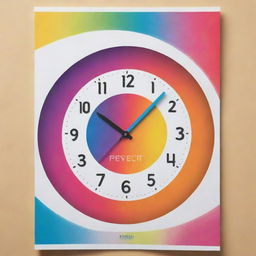 Design a captivating poster encouraging punctuality. Include striking imagery and persuasive text highlighting the importance of being on time. Use vibrant colors and engaging elements to catch the viewer's attention and promote respect for schedules.