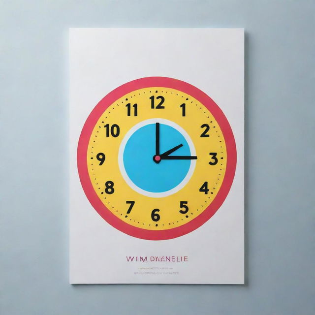 Design a captivating poster encouraging punctuality. Include striking imagery and persuasive text highlighting the importance of being on time. Use vibrant colors and engaging elements to catch the viewer's attention and promote respect for schedules.