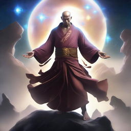 A warrior monk with astral arms