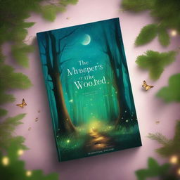 A captivating book cover featuring a mysterious forest with a winding path leading to an ancient castle in the distance