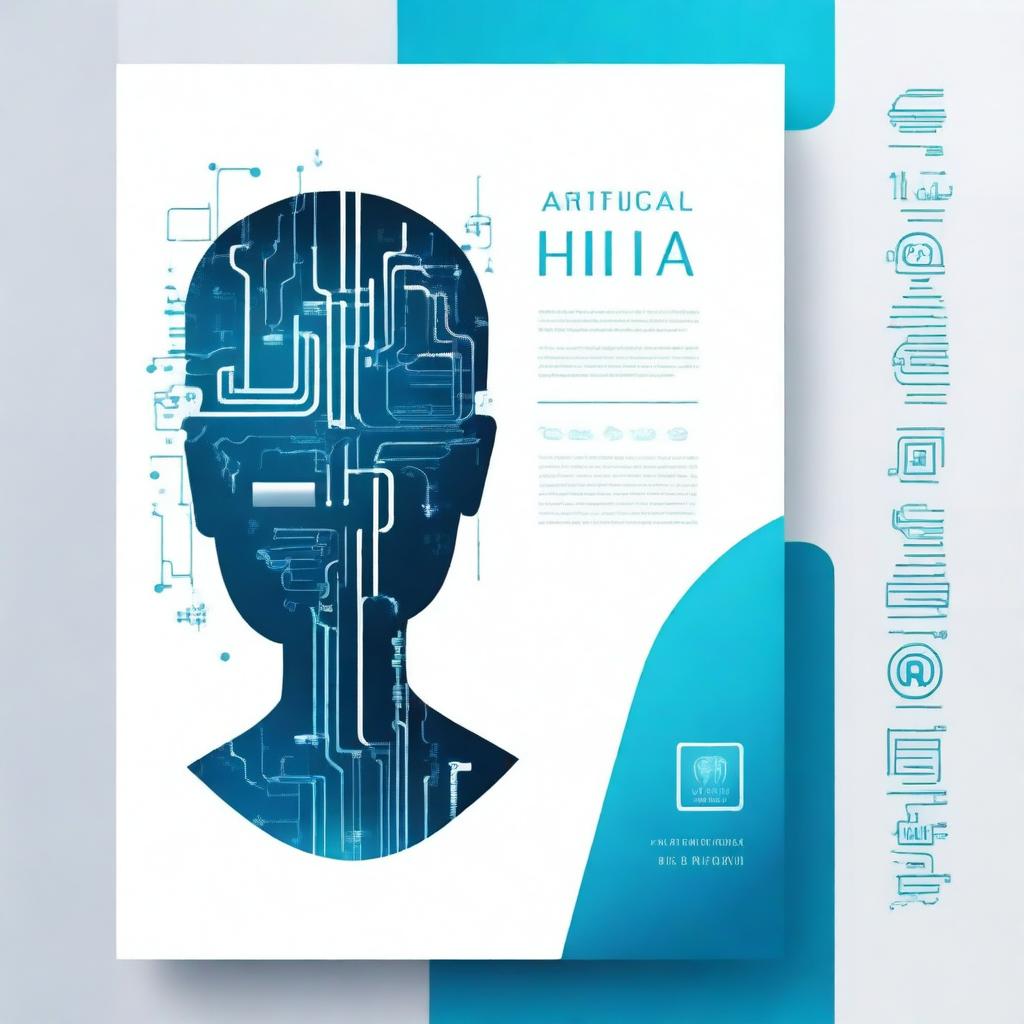 Design a cover featuring the theme of 'Artificial Intelligence'