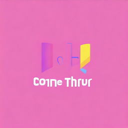 Create a realistic image featuring the logo for the electropop mix 'come thru' by hype:gen, including the names Isabelle, Jihye, Vanessa, Grace, and Hanni