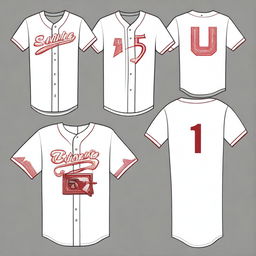 A creative design for a baseball shirt