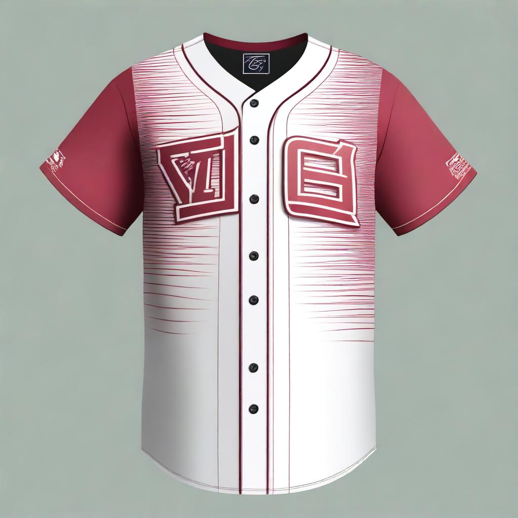 A creative design for a baseball shirt