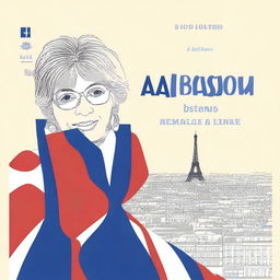 Create a book cover for an educational book teaching the French language titled 'L'Ambassadeur'