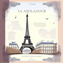 Create a book cover for an educational book teaching the French language titled 'L'Ambassadeur'