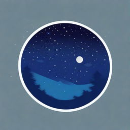 Create a digital art piece featuring a starry night sky with a cosmic feel