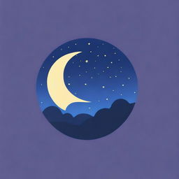 Create a digital art piece of a starry night sky for a space-themed logo