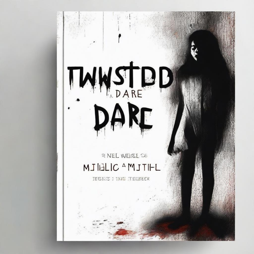 Design a horror novel cover titled 'Twisted Dare'