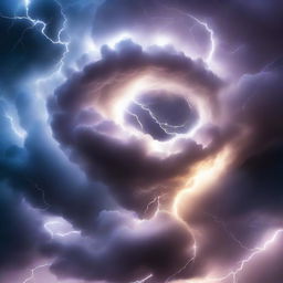 A majestic air elemental swirling through the sky