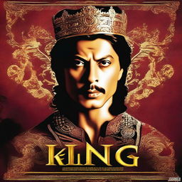 A movie poster featuring Shahrukh Khan with the title 'King'