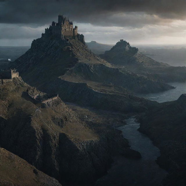 A striking compilation of the most breathtaking and tumultuous landscapes from the Game of Thrones series