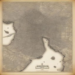 Create an image with the background featuring an old map of Amsterdam