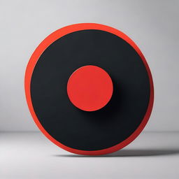 A simple yet dynamic scene featuring a red circle attacking a black block