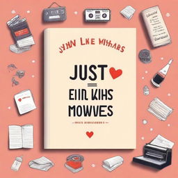 Create a book cover design with the title 'Just Like the Movies, End is Where We Start' prominently placed in the middle