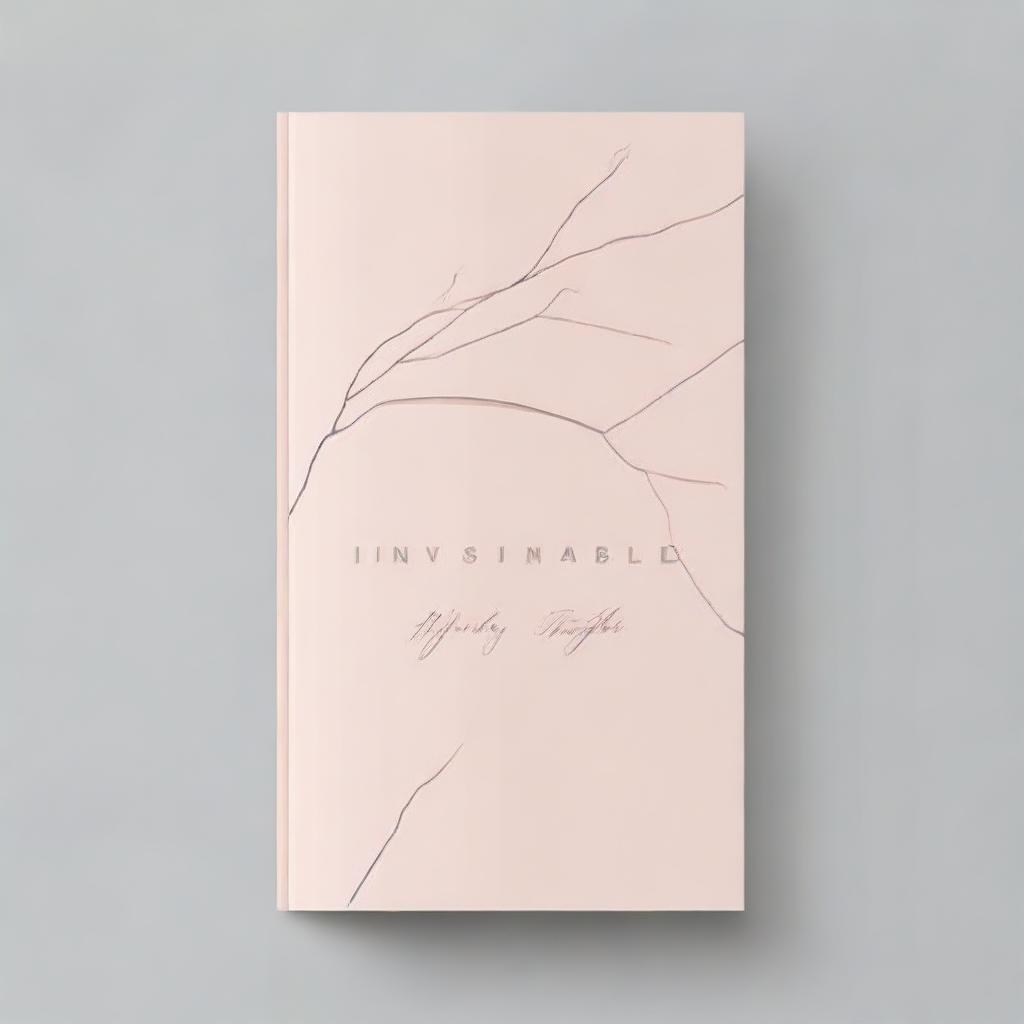 A beautifully designed book cover for a collection of poetry titled 'Invisible'