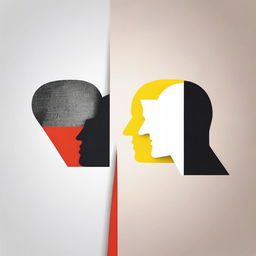 A creative representation of the fine line between 'do' and 'do NOT', using contrasting colors and imagery to depict the duality of decision-making