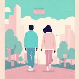 Create a calm-colored movie poster with the title '90's' directed by Tatsat Upadhyay