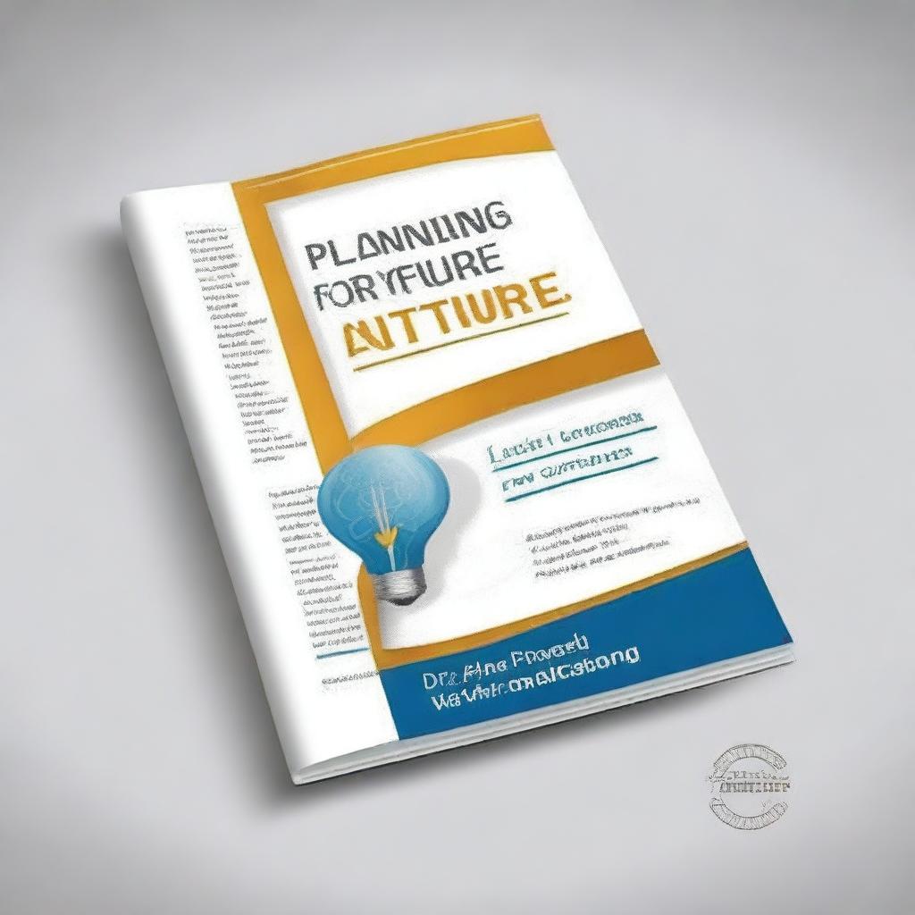 Create a book cover titled 'Planning For Your Future' by Dr