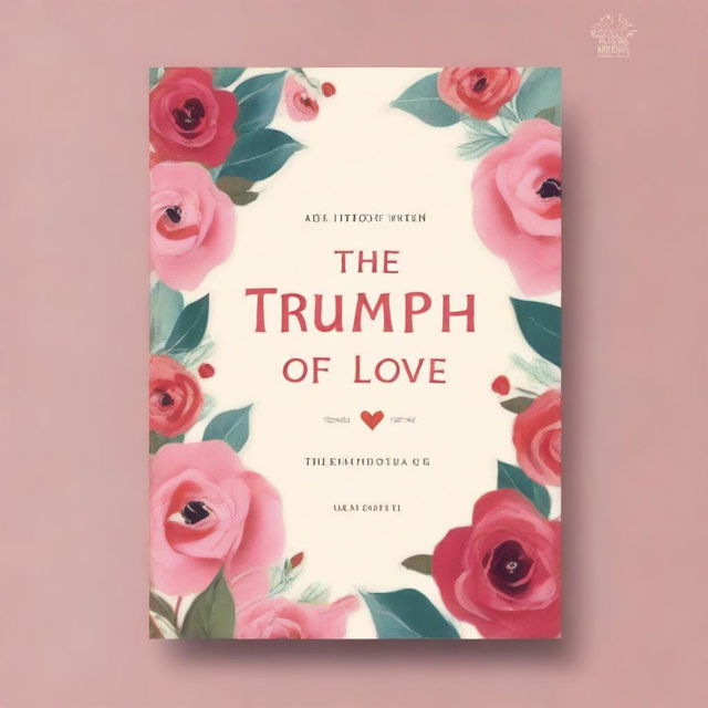 Create a book cover titled 'The Triumph of Love' by Dr