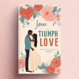 Create a book cover titled 'The Triumph of Love' by Dr