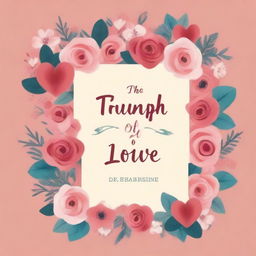 Create a book cover titled 'The Triumph of Love' by Dr